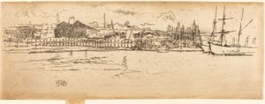 Bacino di carenaggio, Southampton da James Abbott McNeill Whistler
