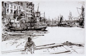 Eagle Wharf (Tyzac, Whitely e Co) da James Abbott McNeill Whistler