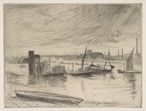 Mattina Presto, Battersea, 1861 da James Abbott McNeill Whistler