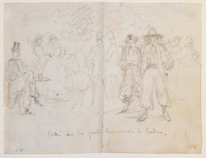 Entrata sulla Grande Promenade a Baden da James Abbott McNeill Whistler