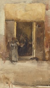 Figure in una porta