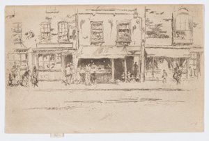 Negozio di Pesce, Chelsea, c.1884-86 da James Abbott McNeill Whistler