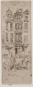 Mercato dei fiori, Bruxelles da James Abbott McNeill Whistler