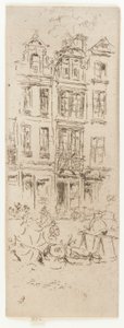 Mercato dei fiori, Bruxelles, 1887 da James Abbott McNeill Whistler