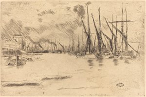 Da Pickle-Herring Stairs da James Abbott McNeill Whistler