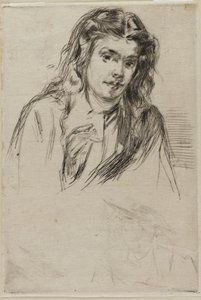 Testa piegata di Fumette da James Abbott McNeill Whistler