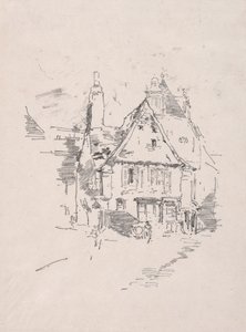 Tetti a spiovente, Vitré, 1893 da James Abbott McNeill Whistler