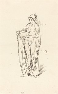 Ragazza con ciotola, 1895 da James Abbott McNeill Whistler