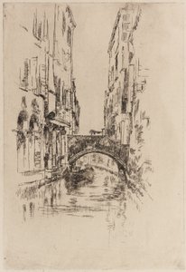 Gondola sotto un Ponte da James Abbott McNeill Whistler