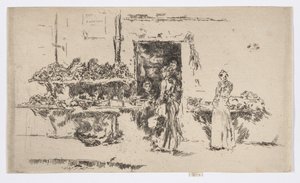 Negozio di Verduraio, Parigi, c.1892-93 da James Abbott McNeill Whistler