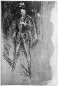 Henry Irving 1838-1905 come Filippo di Spagna, XIX secolo 1904 da James Abbott McNeill Whistler