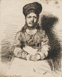 La Retameuse. Una delle dodici incisioni dalla natura Il set francese da James Abbott McNeill Whistler