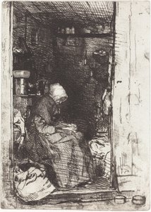 La vecchia con gli stracci, 1858 da James Abbott McNeill Whistler