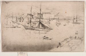 Laguna: Mezzogiorno, 1886 da James Abbott McNeill Whistler