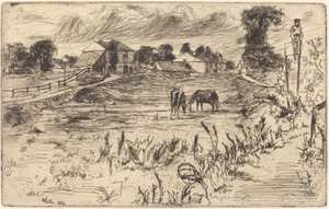 Paesaggio con cavallo, 1859 da James Abbott McNeill Whistler