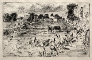 Paesaggio con il cavallo, 1859 da James Abbott McNeill Whistler