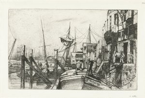 Limehouse (Sixteen etchings of scenes on the Thames and other subjects) da James Abbott McNeill Whistler
