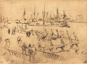 Piccola Dordrecht, 1884 da James Abbott McNeill Whistler
