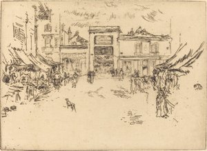 Piccola piazza del mercato, Tours da James Abbott McNeill Whistler
