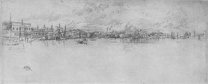 Lunga Venezia, c1880, 1904 da James Abbott McNeill Whistler