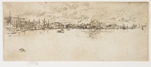 Lunga Venezia dalla Seconda Serie di Venezia da James Abbott McNeill Whistler