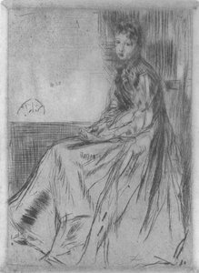 Maude seduta, 1873, 1904 da James Abbott McNeill Whistler
