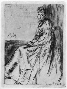 Maude, seduta, XIX secolo 1904 da James Abbott McNeill Whistler