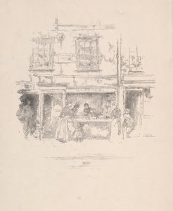 Negozio di pesce Maunders, Chelsea, 1890 da James Abbott McNeill Whistler