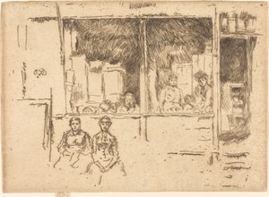 Negozio di meloni, Hounsditch da James Abbott McNeill Whistler