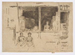 Negozio di Meloni, Hounsditch, c.1886-88 da James Abbott McNeill Whistler