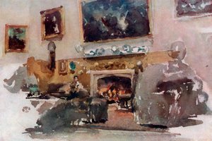 Moreby Hall, c1883 da James Abbott McNeill Whistler