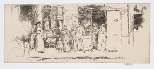 Edicola, Rue de Seine, c.1892-93 da James Abbott McNeill Whistler