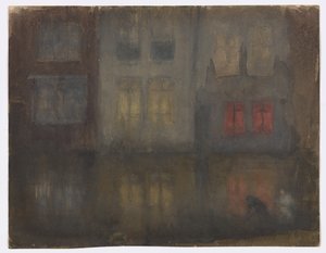 Notturno: Nero e Rosso–Canale Posteriore, Olanda da James Abbott McNeill Whistler
