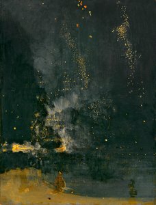 Notturno in nero e oro, il razzo cadente, 1875