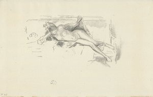 Modello nudo reclinato da James Abbott McNeill Whistler