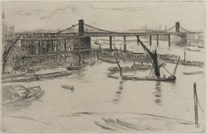 Vecchio ponte di Hungerford, 1861 da James Abbott McNeill Whistler