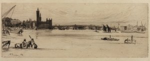 Vecchio Ponte di Westminster da James Abbott McNeill Whistler