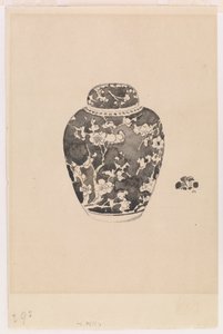Vaso di zenzero oviforme con coperchio a campana, 1878 da James Abbott McNeill Whistler