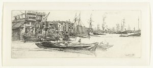 Magazzini sul Tamigi da James Abbott McNeill Whistler