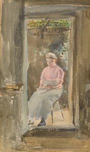 Nota rosa - Sgranare piselli, 1882-1884 da James Abbott McNeill Whistler