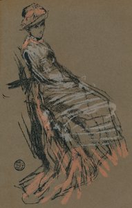 Studio di ritratto a pastello, XIX secolo, 1903 da James Abbott McNeill Whistler