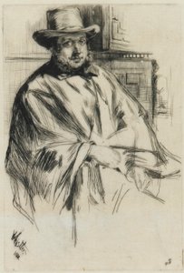 Ritratto di un uomo, 1860 da James Abbott McNeill Whistler