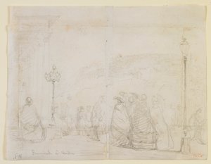 Passeggiata a Baden, 1858 da James Abbott McNeill Whistler