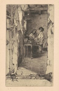 Raccoglitori di stracci, Quartiere Mouffetard, Parigi, 1858 da James Abbott McNeill Whistler