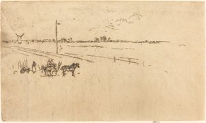Stazione ferroviaria, Voves (1887) da James Abbott McNeill Whistler