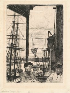 Rotherhithe, 1860 da James Abbott McNeill Whistler