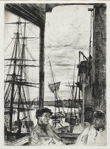 Rotherhithe da "Sedici incisioni di scene sul Tamigi e altri soggetti" da James Abbott McNeill Whistler