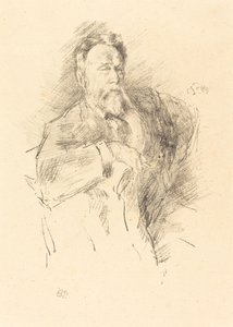 Schizzo di William E. Henley, 1896 da James Abbott McNeill Whistler