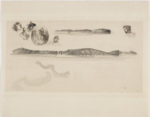 Schizzi sulla piastra del Coast Survey da James Abbott McNeill Whistler