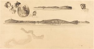 Schizzi sulla tavola del Coast Survey da James Abbott McNeill Whistler